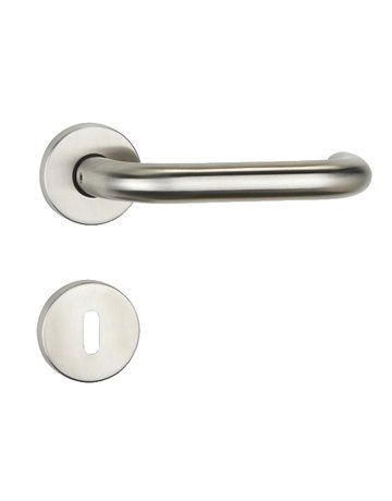 Bild Drücker-Rosettengarnitur Titania PZ Edelstahl mit TS 38-42 mm - Topform-0