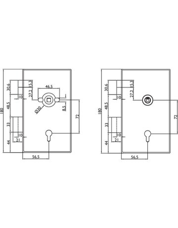 Bild Glastür Officeschloss Pallas OL DIN LS, Edelstahl mit - Topform-1