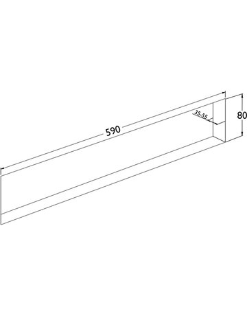 Bild Lüftungsgitter mit Befestigung B 625 x H 106 mm, Edelstahl mit - Topform-3
