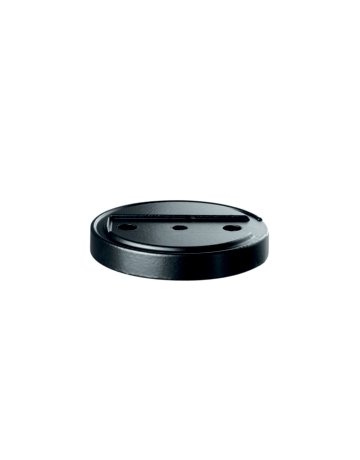 Bild Grundplatte zu Bodentürstopper Iris schwarz lackiert Ø 70 mm 10 mm Höhe - Topform-0