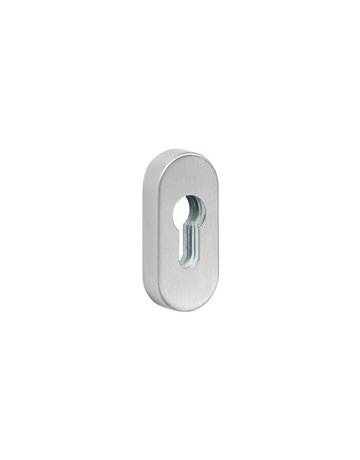 Bild Schieberosette oval PZ, Höhe 12 mm Edelstahl mit - Topform-0