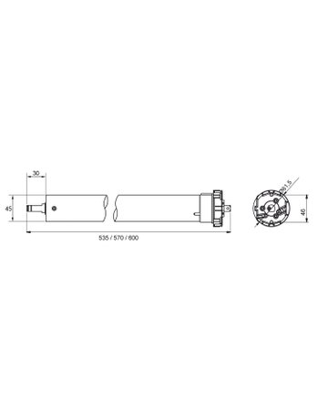 Bild Rollladen-Maximotor 30/16 30 Nm 16 U/min SW60 - Topform-1