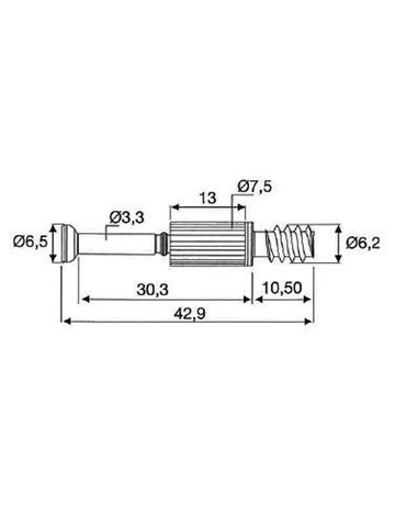 Bild Modulfix Bolzen Runner 5/34mm Kreuzschlitz verzinkt - Topform-1