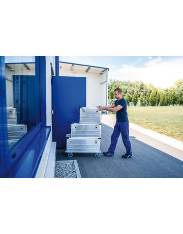 Bild Alu-Transportkiste, stapelbar innen 750/550/380 mm - MUNK-1