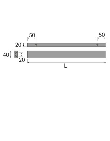 Bild Traverse für 90°-Winkellösung - Hettich-1