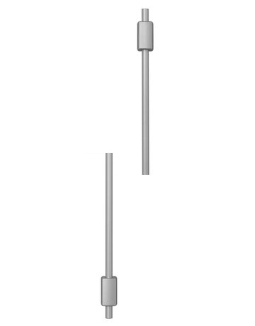 Bild Tür-Stangenset für Stangenschloss TSS550 L1350x1350mm silber - ABUS-0