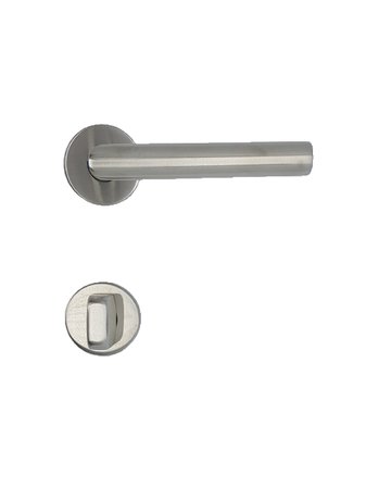 Bild Drücker-Rosettengarnitur Jupiter WC Edelstahl mit TS 38-42 mm - Topform-0