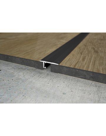 Bild Übergangsprofil UL20X5 20 x 6 x 2000 mm, Alu schwarz C35 - Minileiste-0