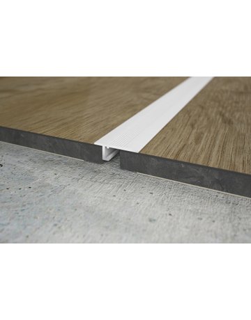 Bild Übergangsprofil UL20X5 20 x 6 x 2000 mm, Alu weiß RAL9016 - Minileiste-0