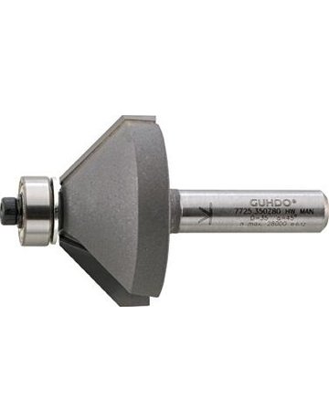 Bild HW-Fasefräser D35 l18 45 Grad Z2 S8 Guhdo-0