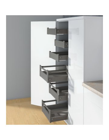 Bild ArciTech Zarge, Zargenhöhe 94 mm x NL 300 mm, anthrazit, links - Hettich-3