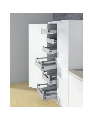 Bild ArciTech Zarge, Zargenhöhe 126 mm x NL 500 mm, silber, rechts - Hettich-4