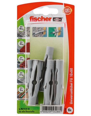 Bild Universaldübel FU 10 x 60 K SB Nylon - fischer-1