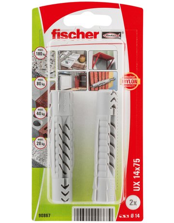 Bild Universaldübel UX 14x75mm,KU,VE 2 - fischer-1