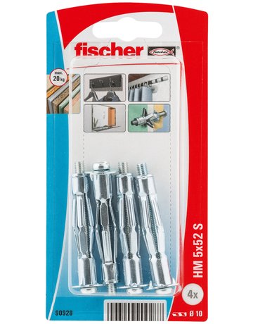 Bild Hohlraum-Metalldübel HM 5x52,m.metrischer Schraube - fischer-1