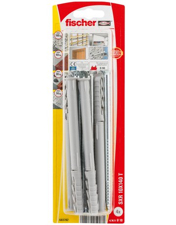 Bild Langschaftdübel SXR 10x140,m.Senkkopfschraube,VE 4 - fischer-1