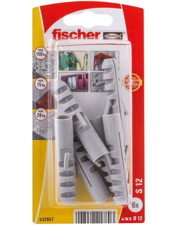 Bild Spreizdübel S12 Kunststoff,Ø12mm,VE 6 - fischer-1
