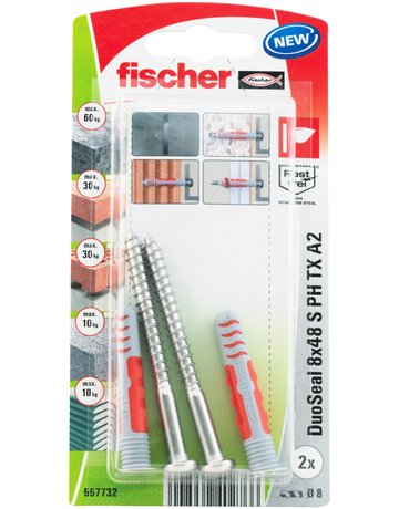 Bild Dübel DuoSeal S PH TX A2 Kunststoff,8x48,VE 2 - fischer-2