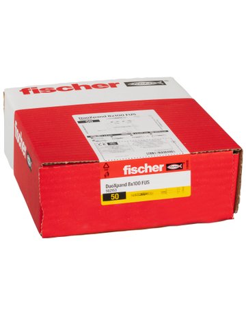 Bild Langschaftdü. DuoXpand 8x100 FUS Dübel:Nylon,Schraube:Stahl,zn - fischer-1