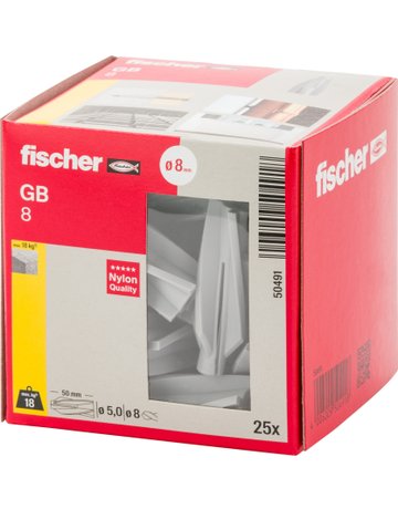 Bild Gasbetondübel GB 8 Nylon,Bohr-Ø: 8,Länge=Verankerung.: 50 - fischer-2