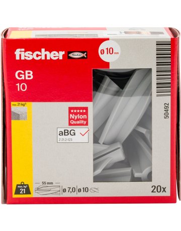 Bild Gasbetondübel GB 10 Nylon,Bohr-Ø: 10,Länge=Verankerung.: 55 - fischer-3