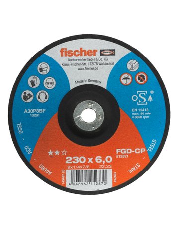 Bild Schleifscheibe CP 6/230 gekröpft Carbon - fischer-0