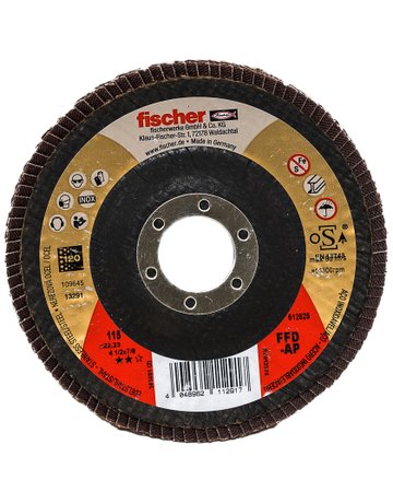 Bild Fächerschleifscheibe AP 115 K120 Inox - fischer-0