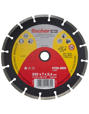 Bild Diamanttrennscheibe SES 2,4/230 geteilt - fischer-0