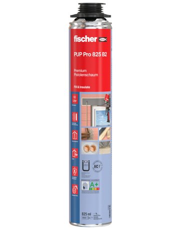 Bild 1K Pistolenschaum PUP 750 B2 Farbe:gelblich,750 ml - fischer-0