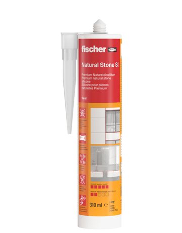 Bild Natursteinsilicon DNS transparent transparent,310 ml - fischer-1