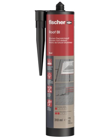 Bild Dachdichtstoff DD SW schwarz,310 ml - fischer-0