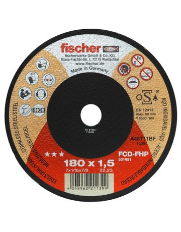 Bild Trennscheibe FHP plus 1,5/180 flach Inox - fischer-0