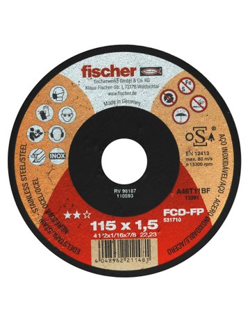 Bild Trennscheibe FP 1,5/115 flach Inox - fischer-0