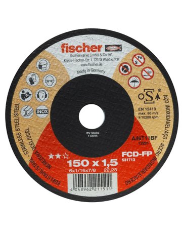 Bild Trennscheibe FP 1,5/150 flach Inox - fischer-0