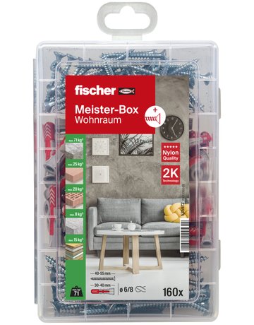 Bild Universaldübel Meisterbox DUOPOWER + Schraube - fischer-3