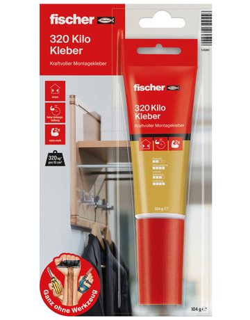 Bild 320 Kilo Kleber 80ml,weiß - fischer-1