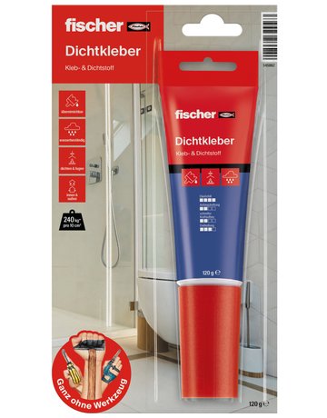 Bild Dichtkleber 80ml,weiß - fischer-1