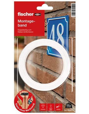 Bild Montage Band doppelseitig zum Kleben+Montieren - fischer-1