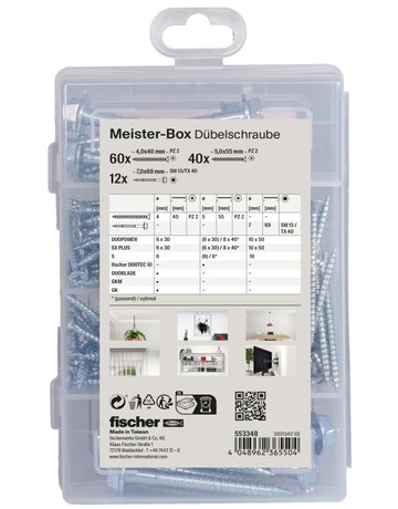 Bild Dübel-Sets MEISTERBOX Dübelschrauben-Sortiment - fischer-2