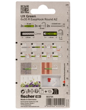 Bild UX Green 6x35 R EasyHook Round A2 K (2) - fischer-3