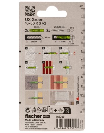 Bild UX Green 10x60 R S A2 K (2) - fischer-2