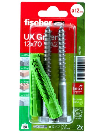 Bild UX Green 12x70 S A2 K (2) - fischer-1