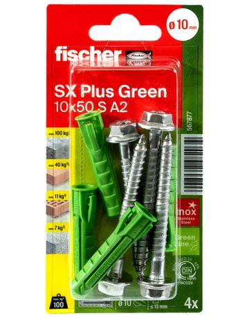 Bild Dübel SX Plus Green 10x50 S A2 K (4) - fischer-1