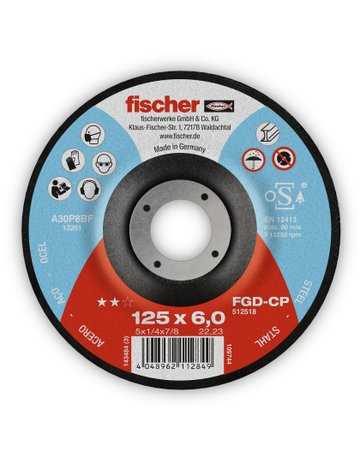 Bild Schleifscheibe CP 6/125 gekröpft Carbon - fischer-0
