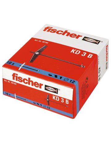 Bild Kippdübel KD 3 B Beutel Stahl,zn,Gewinde: M 3x 90,Bohr-Ø: 12mm - fischer-1