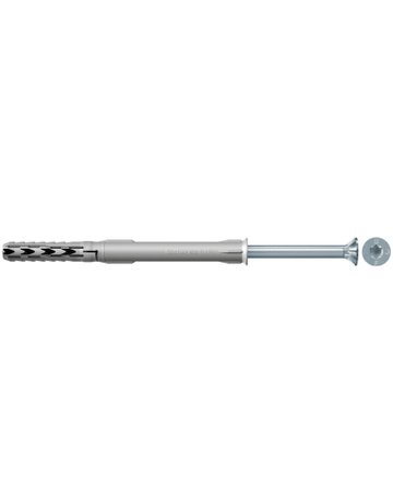 Bild Langschaftdübel SXR 8x100 T,zn Dübel:Nylon,Senkkopfschraube:Stahl,zn - fischer-0