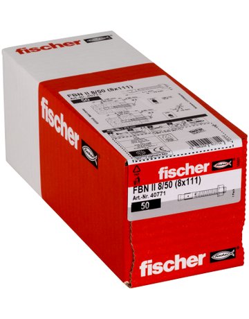 Bild Bolzenanker FBN II 8/50, verzinkt Stahl,zn,Gewinde:M 8,Nutzl.: 50/ 60 - fischer-3