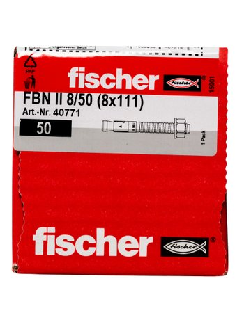 Bild Bolzenanker FBN II 8/50, verzinkt Stahl,zn,Gewinde:M 8,Nutzl.: 50/ 60 - fischer-1