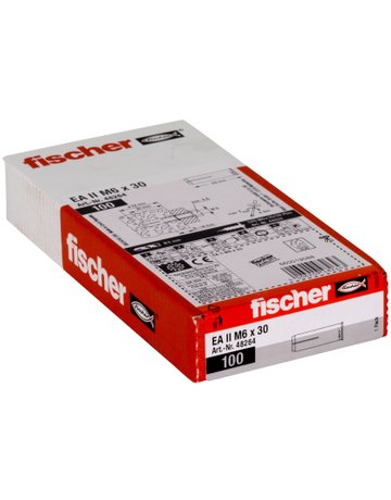 Bild Einschlaganker EA II M 6, zn Stahl,zn,Länge: 30mm,Bohr-Ø: 8mm - fischer-5
