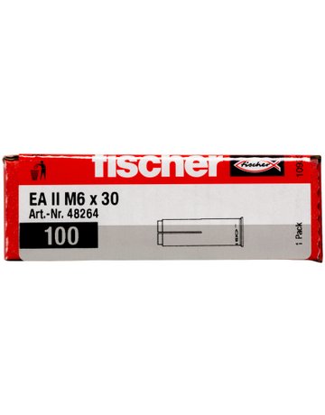 Bild Einschlaganker EA II M 6, zn Stahl,zn,Länge: 30mm,Bohr-Ø: 8mm - fischer-3